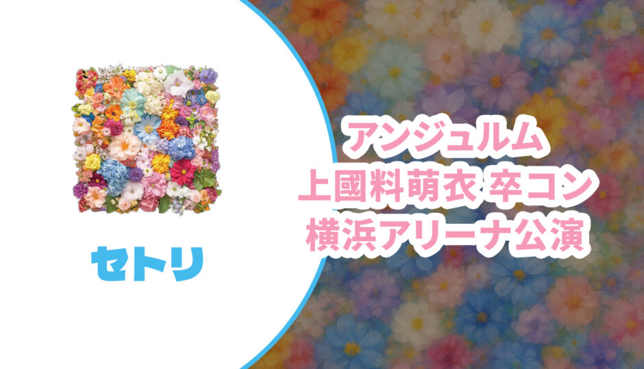 【セトリ】アンジュルム上國料萌衣 2025横浜アリーナ公演