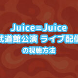 【12/6再放送】Juice=Juice 武道館ライブ2025の配信・放送は？視聴方法・テレ朝チャンネル料金まとめ